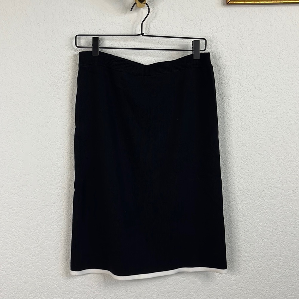 Vertigo Knit Jersey A Line Pencil Skirt